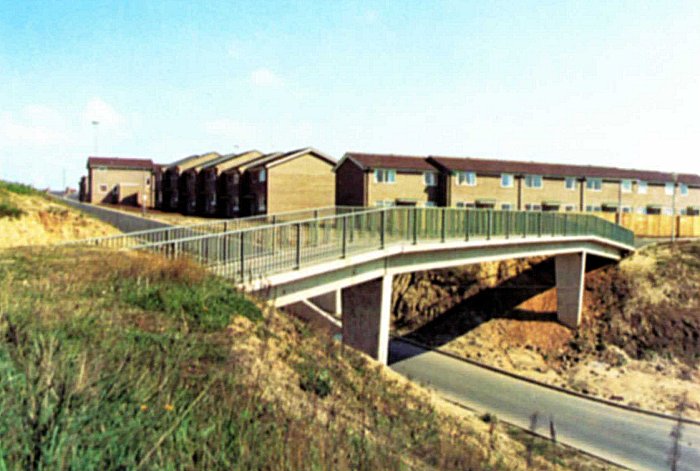 Footbridge - Hillside development